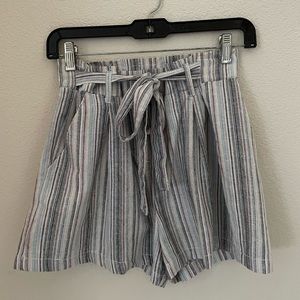 Ci Sono: Multicolored Front Tie Pleated 14in Shorts (Excellent Condition)